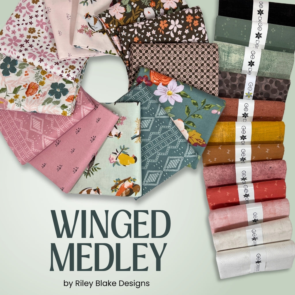 Winged Medley Half Yard Bundle Fabrics Riley Blake
