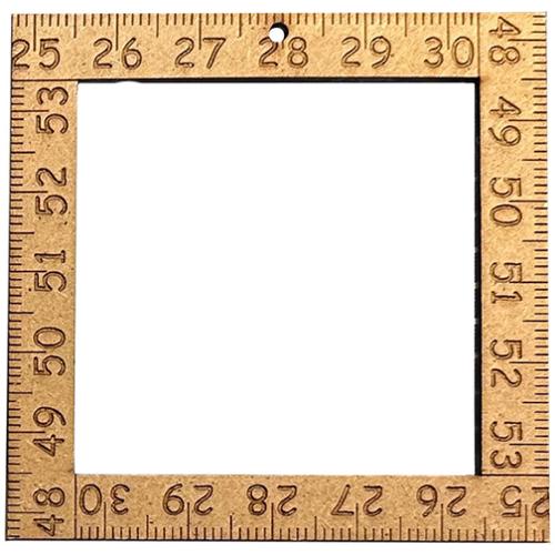 Wood Frame Ruler Mini 3 11/16