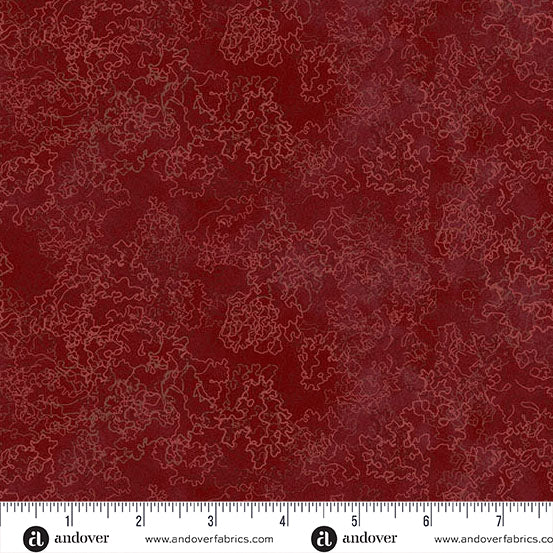 Heima Lichen Rhubarb A-1634-R Fabrics Andover Fabrics