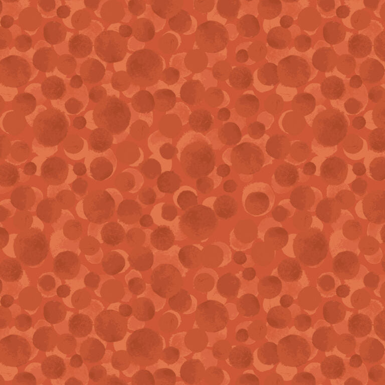 Bumbleberries Autumnal Terracotta BBS4 Fabrics Lewis & Irene