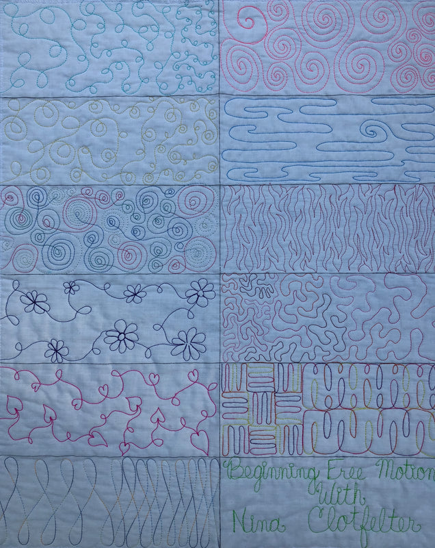 Beginning Free Motion Quilting with Nina Clotfelter- September 11, 2024 Services GE Designs   