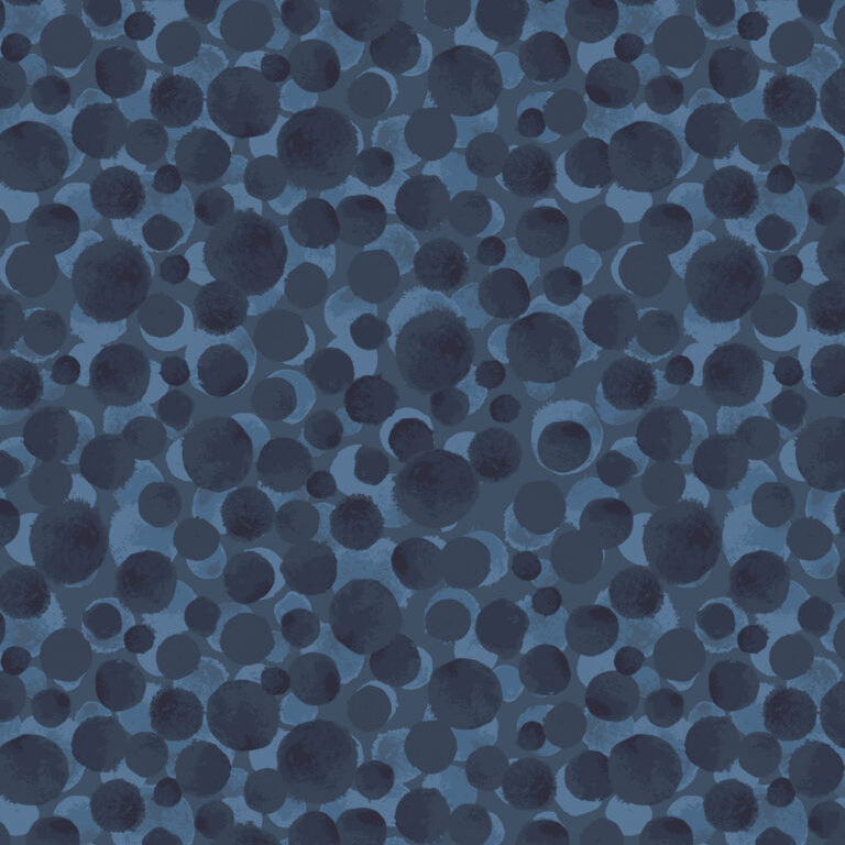 Bumbleberries Dark Blue BBS12 Fabrics Lewis & Irene