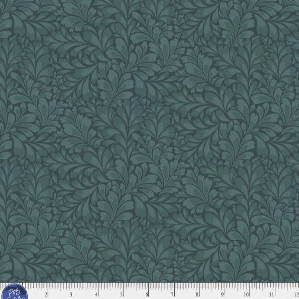 Flourish Teal 5895 DT Fabrics P&B Textiles