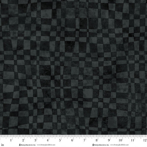 Hollyville Manor Vintage Check Black 3514-99 Fabrics Henry Glass