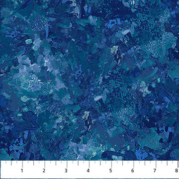 Chroma Lapis 108" Wide Backing Fabric - B9060-46 - 2 YARD - Northcott Fabrics Fabrics Northcott