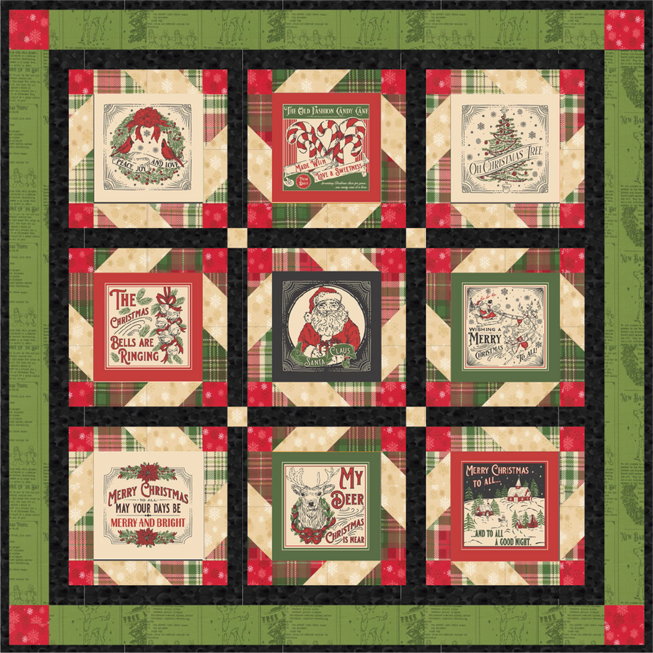 Holiday Cheer Panel Kit-Layla Quilt Pattern 64