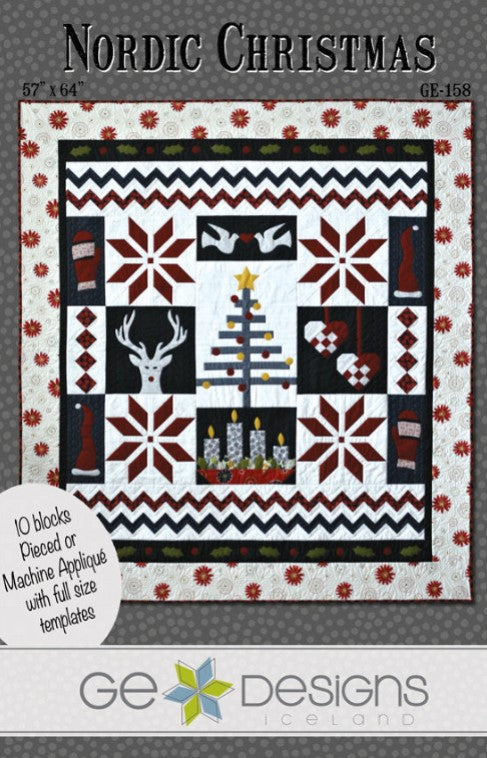 Nordic Christmas Quilt Kit Holiday – Quilt Along with Perfect Pair Fabrics GE Designs