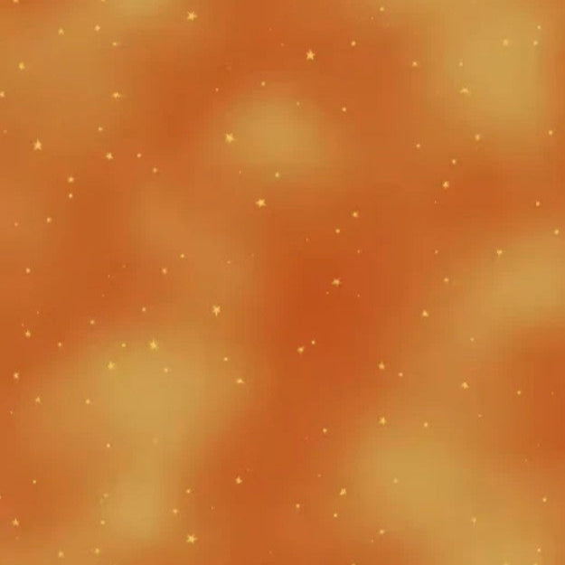 Practical Magic Orange Starry Sky T-25-5 Fabrics P&B Textiles