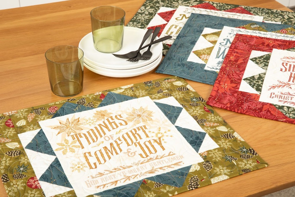 We Are Family Kit - Candle and Place Mats - Old World Yuletide GE Designs