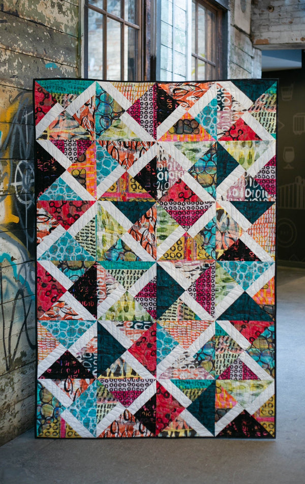 Amalie Supersized, a finished quilt from the quilt along