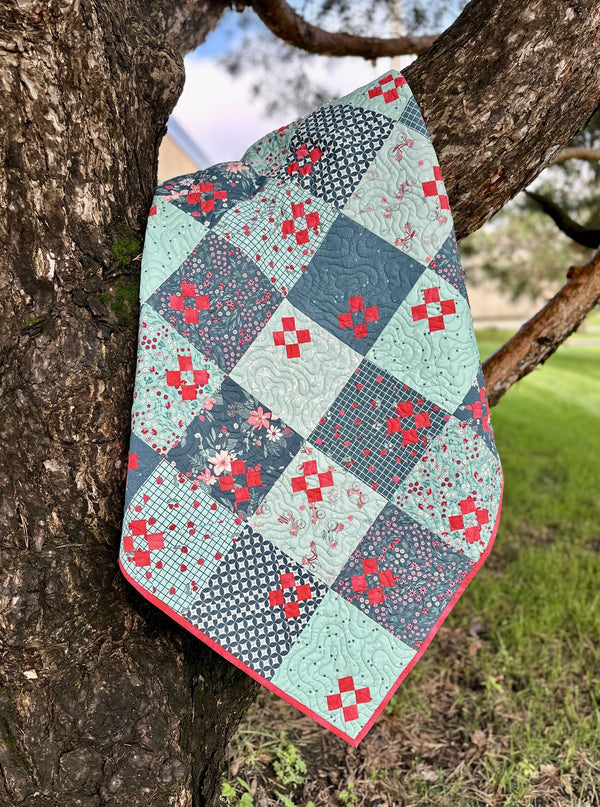 Frida, a finished quilt from the quilt along