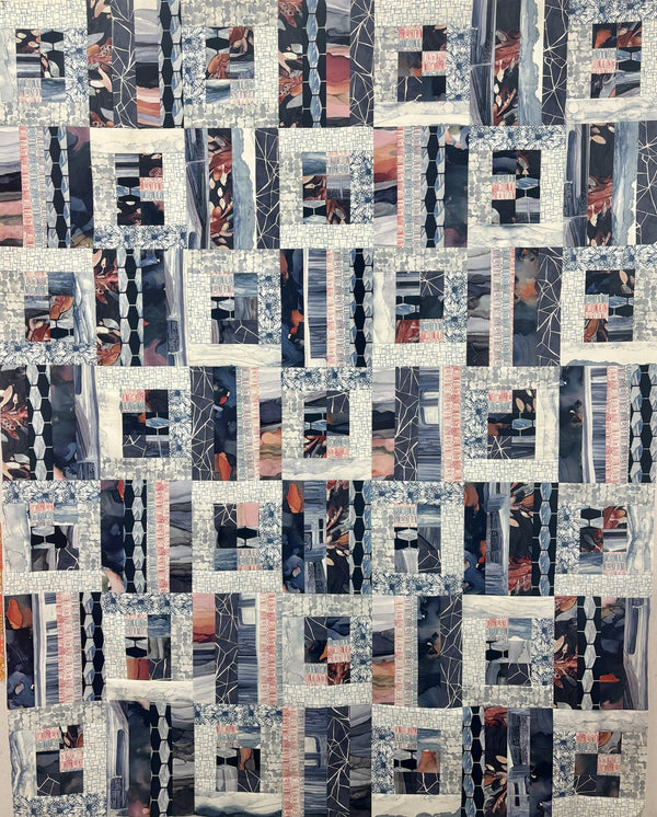 Strip Cocktail, a finished quilt from the quilt along