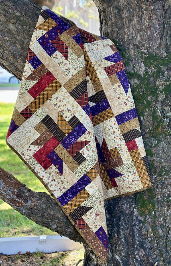 Strip Joints, a finished quilt from the quilt along