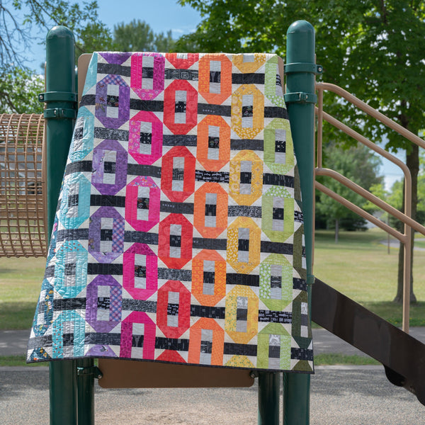 Strip Tease, a finished quilt from the quilt along