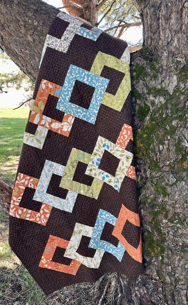Strips & Salsa, a finished quilt from the quilt along