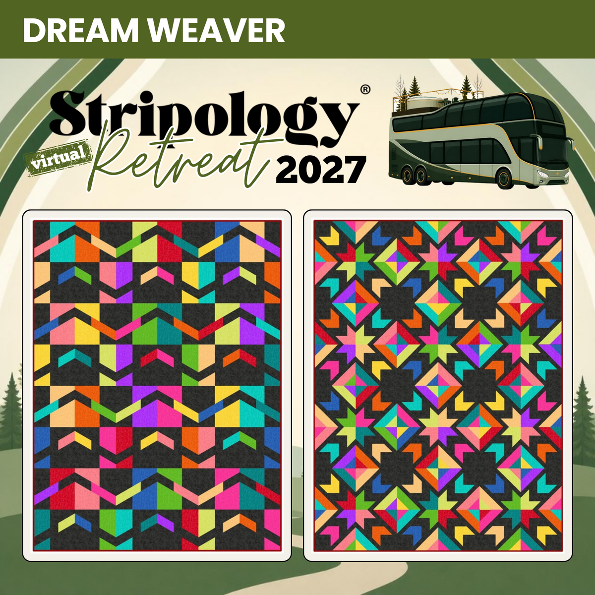 Britt and Audrey quilts in Dream Weaver