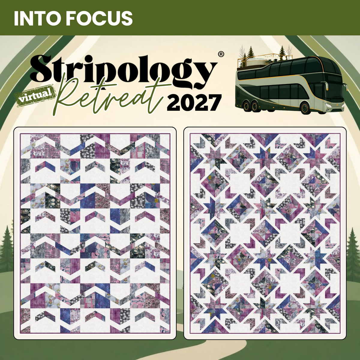Britt and Audrey quilts in Into Focus