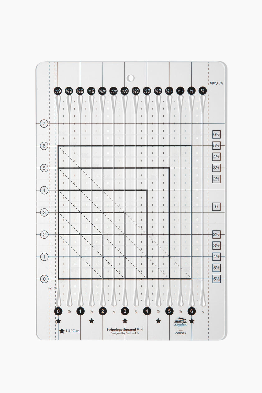 Stripy Ruler Stripology© Squared MINI Ruler CGRGE3 – GE Designs