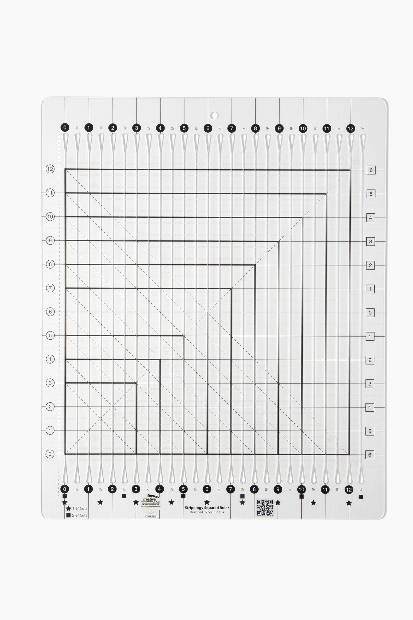 Sgarp Ruler Stripology© Squared Ruler CGRGE2 – GE Designs