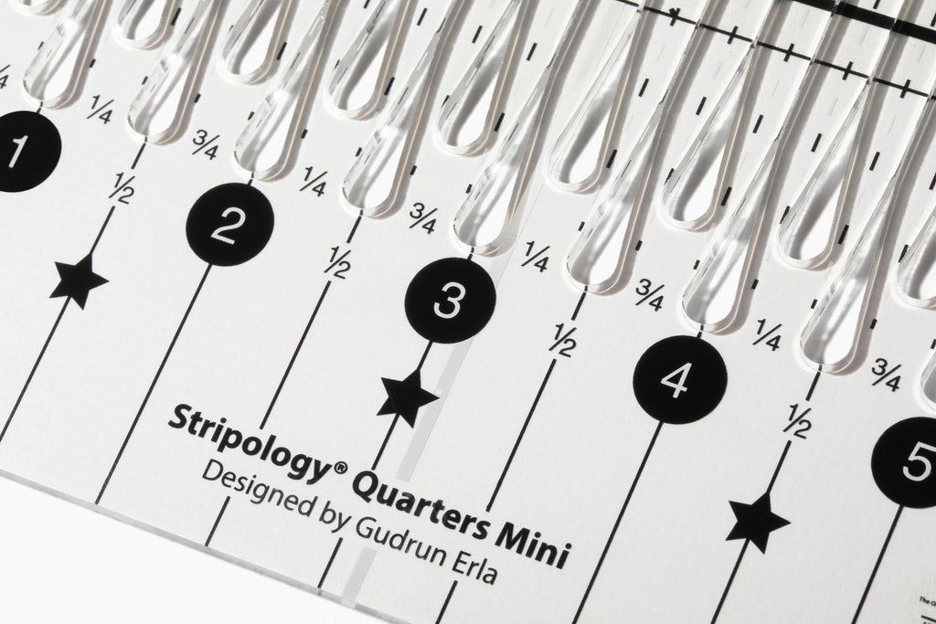 Stripology© Quarters MINI Ruler CGRGE4 – GE Designs