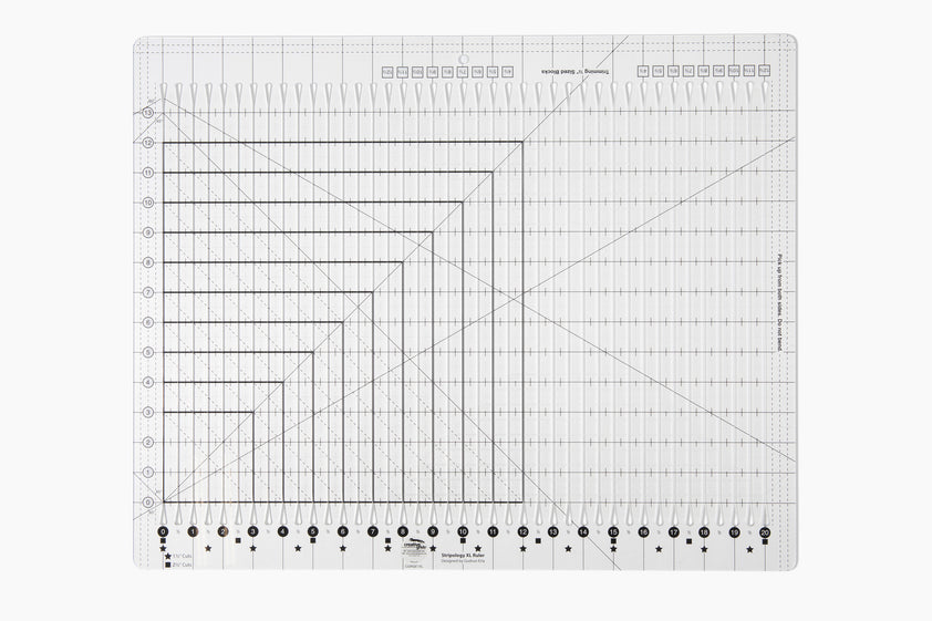 Stripy Ruler Stripology XL Ruler by Gudrun Erla - Cut 75% Faster | GE Designs