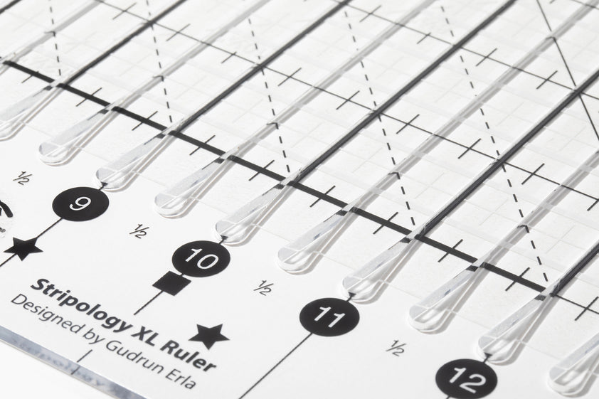 Stripy Ruler Stripology XL Ruler by Gudrun Erla - Cut 75% Faster | GE Designs