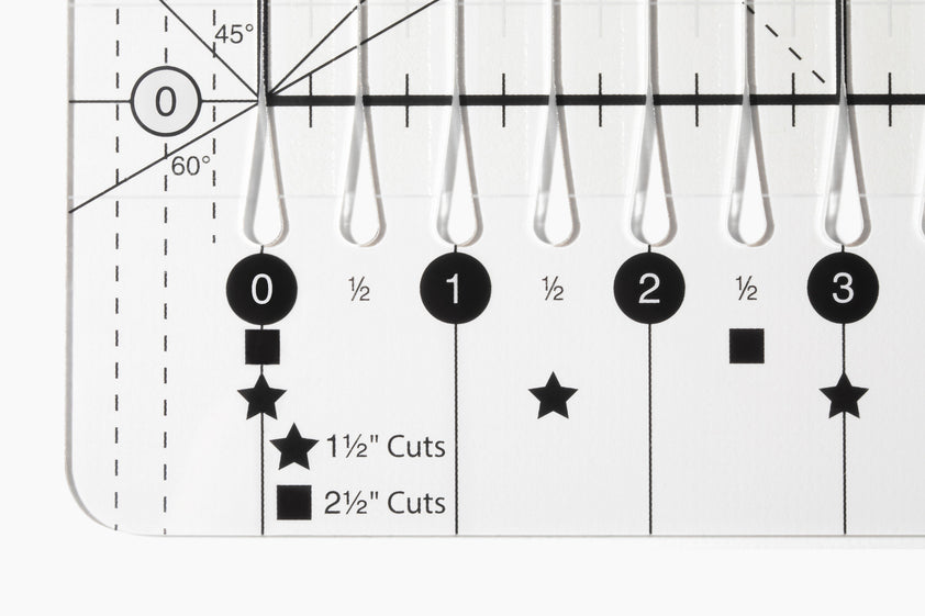 Stripy Ruler Stripology XL Ruler by Gudrun Erla - Cut 75% Faster | GE Designs