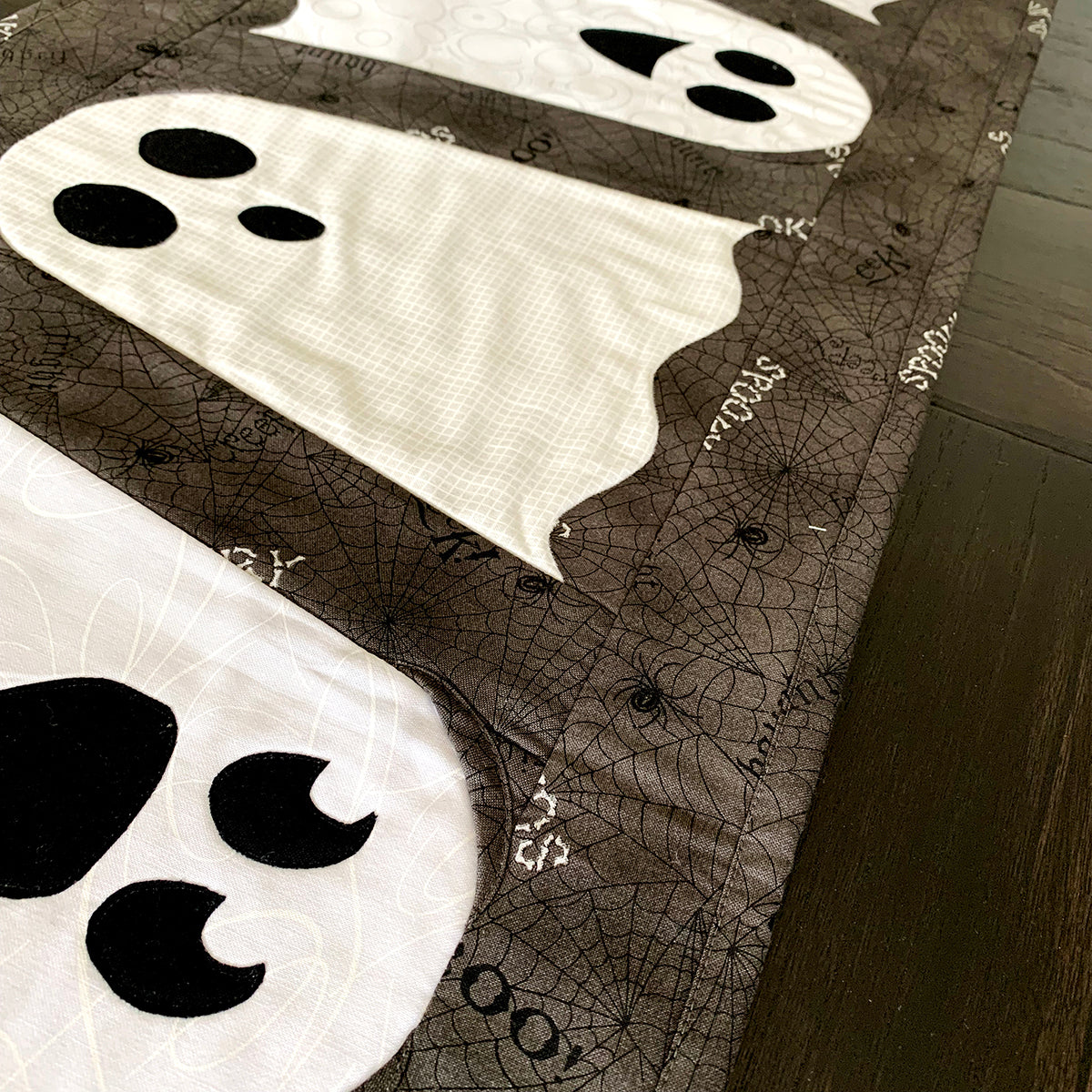 Boo Table Runner Pattern Boo To You Too Table runner - Pattern and Video Class – GE Designs