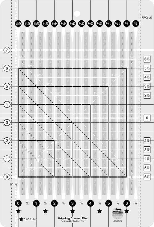 Stripology© Squared MINI Ruler CGRGE3