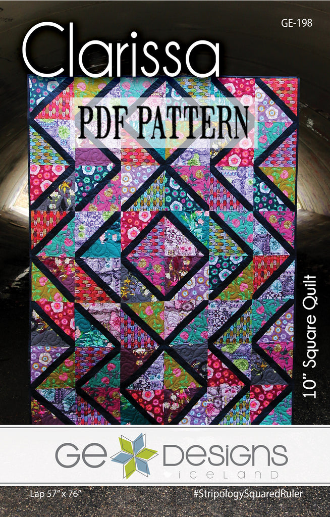 Clarissa - 10" Square PDF Pattern 198 Pattern GE Designs   