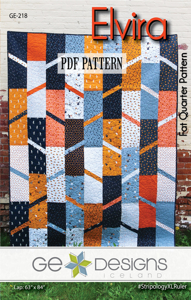 Elvira - PDF Fat Quarter Pattern 218 Pattern GE Designs   