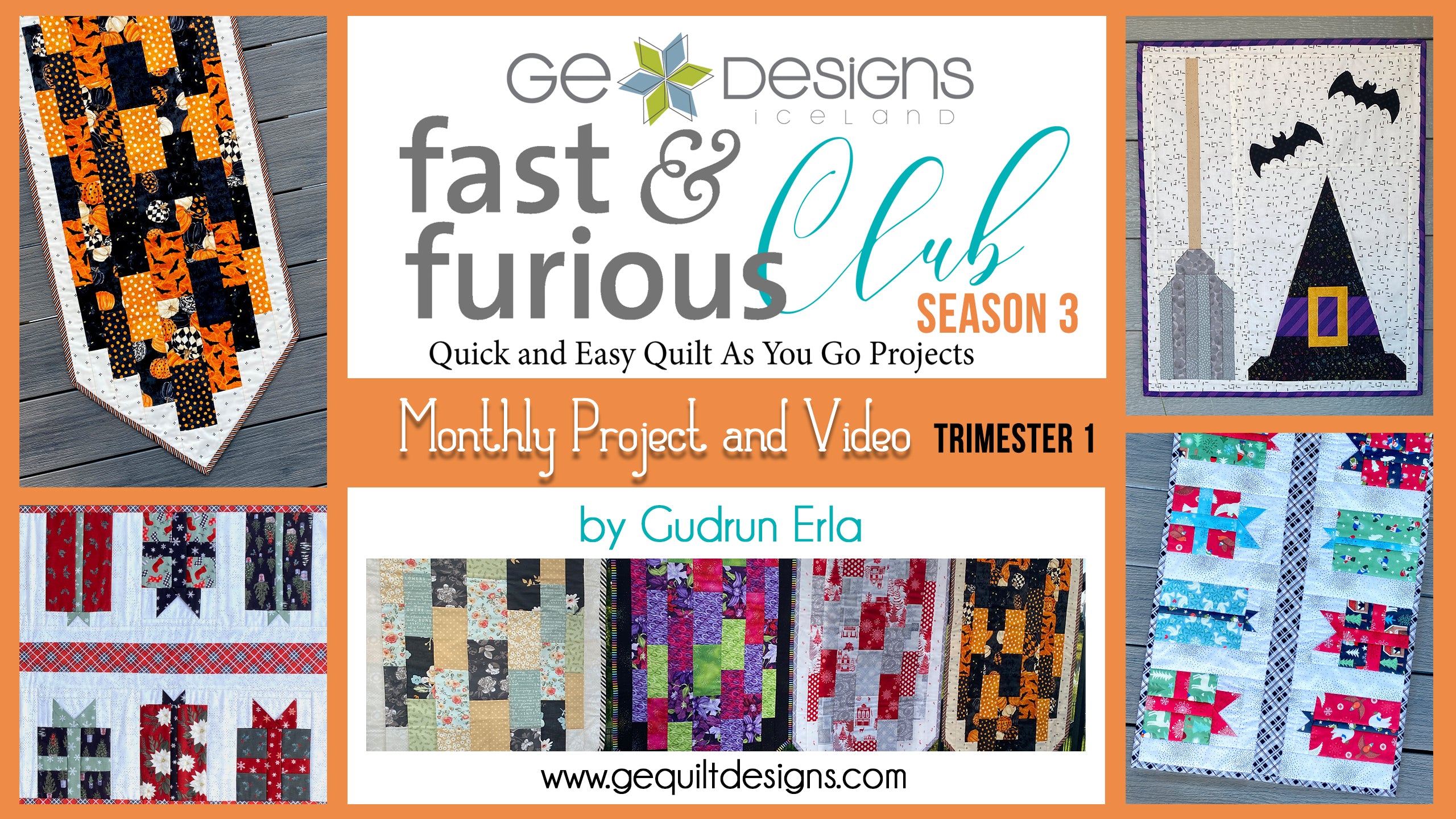 Fast & Furious Club Season 3 - Trimester 1, QAYG pattern & video class – GE  Designs