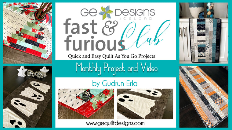 Fast & Furious Club - 9 MONTHS  QAYG pattern & video class SEASON 1 Pattern GE Designs   