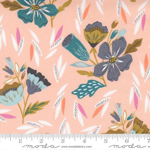 Songbook NP Large Floral Pink 45552-12 Fabrics Moda Fabrics   