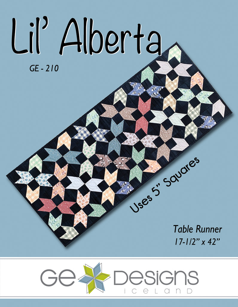 Lil' Alberta - Table runner pattern 210 Pattern GE Designs   