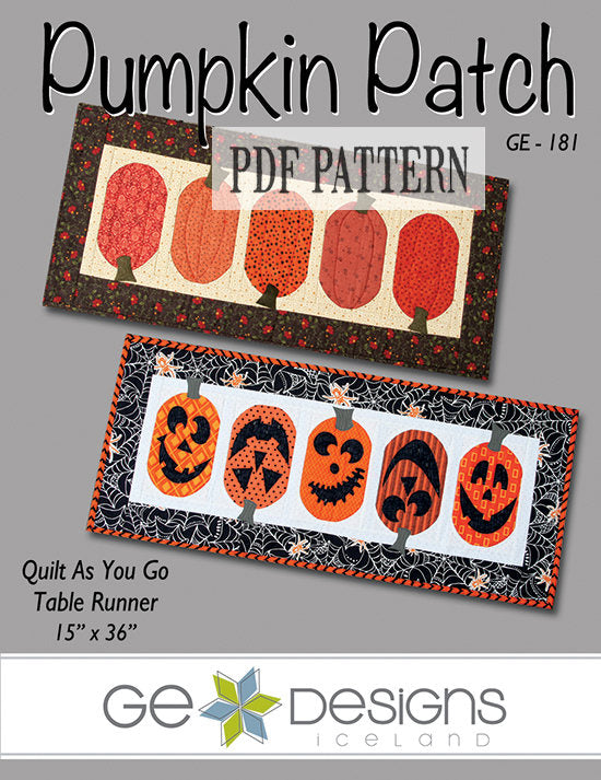 Pumpkin Patch Table Runner Pattern PDF 181 Pattern GE Designs   
